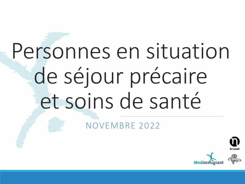 8.11.2022: Formation sur l’accès aux soins de santé des étrangers