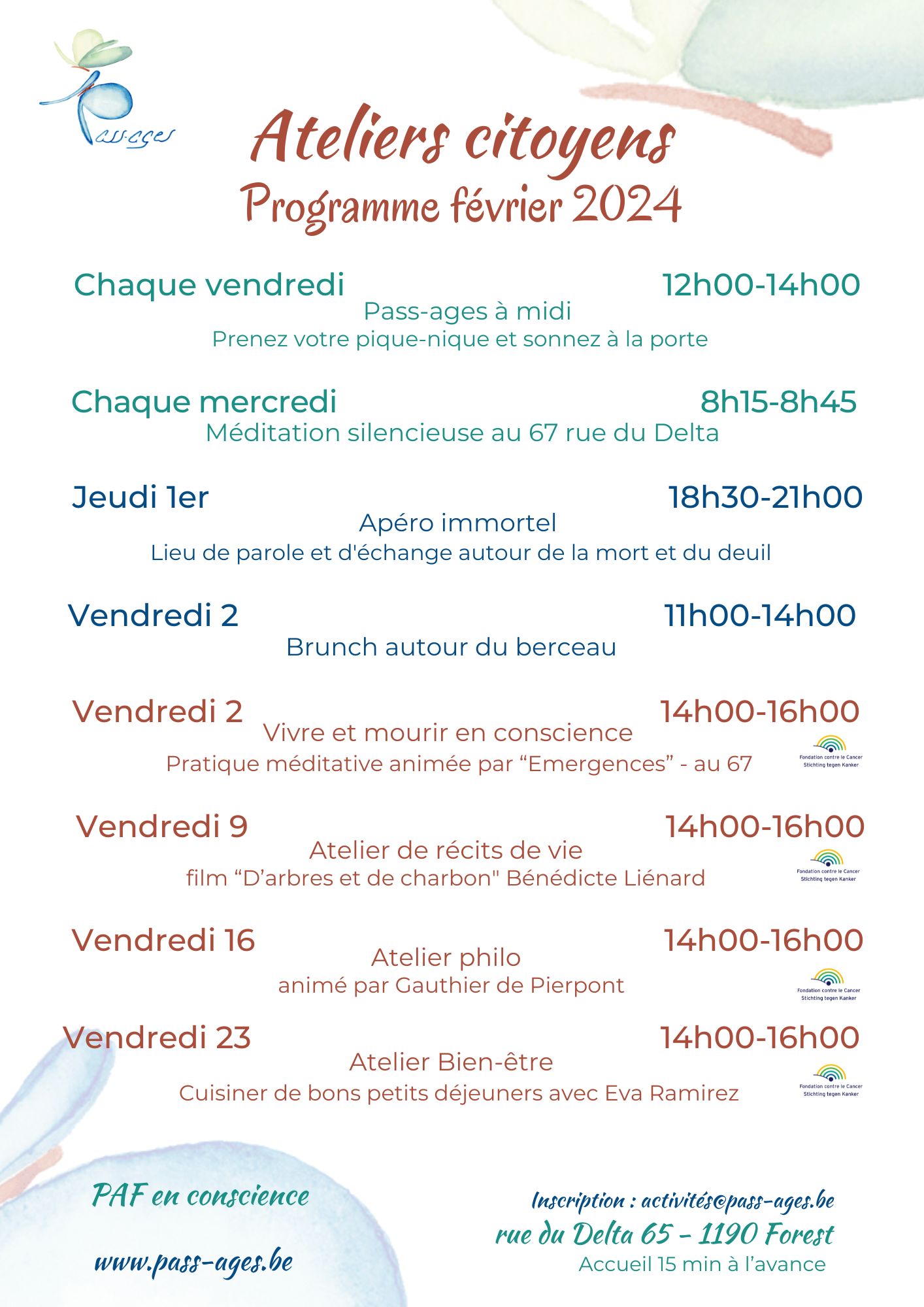activités de février à Pass-ages