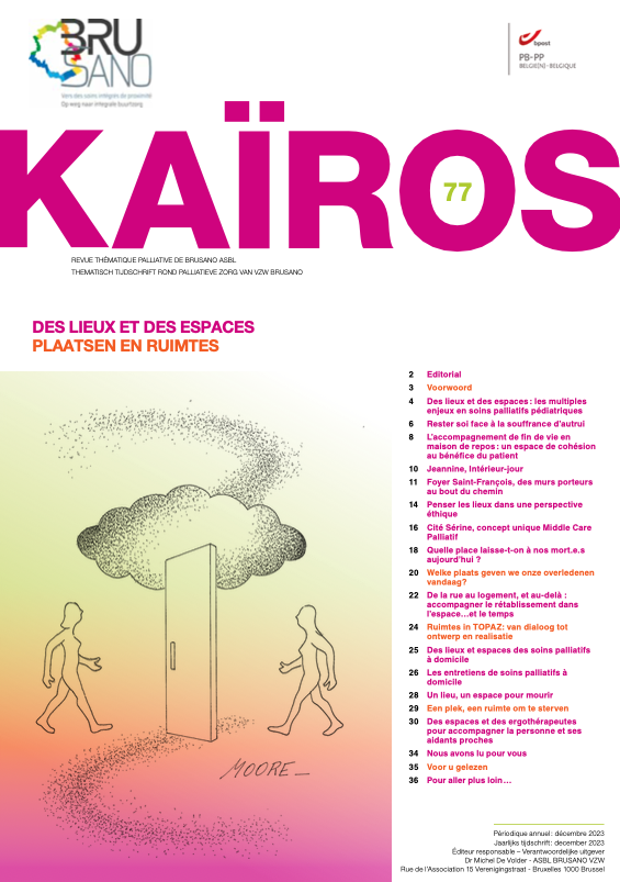Nouveau Kaïros, revue thématique Soins palliatifs et fin de vie : Des lieux et des espaces
